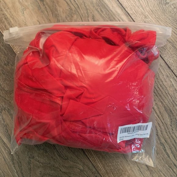 NEW‎ SELINK RED ONE PIECE RUFFLED SWIMSUIT XXL - Picture 7 of 10
